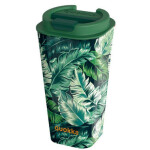 Quokka Vaso Cafe Doble Pared 450ml Jungle / Termohrnek / dvojitý plastový plášť (8412497402250)