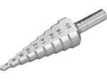 Vrták stupňovitý, HSS-M2, EXTOL PREMIUM 4-20 mm, délka 75 mm, upínání 8 mm, balení 1 ks