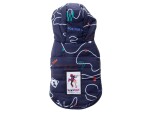 Nicole teplá bunda pro psa s kapucí Barva: Modrá, Délka zad (cm): 22, Obvod hrudníku: 32 - 35 cm