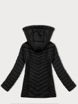 Lehce zateplená černá dámská prošívaná plus size bunda J Style (16M9265-392) odstíny černé 48