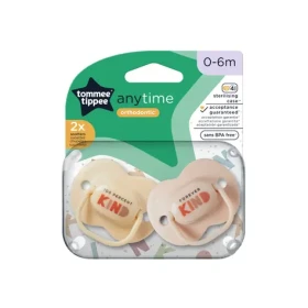 Tommee Tippee Šidítko C2N silikon Any Time 2ks | 0 - 6 měsíců (433354TT)