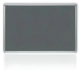 2x3 Filcová tabule 150x120 cm šedá / Tabule / Hliníkový rám / Požárně odolná