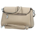 Módní dámská koženková kabelka na rameno Asmara, béžová