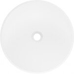 MEXEN - Onyx-03 Volně stojící umyvadlo z litého mramoru 45 x 45, bílá mat 26534500