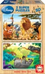 EDUCA Dřevěné puzzle Disney Zvířecí kamarádi