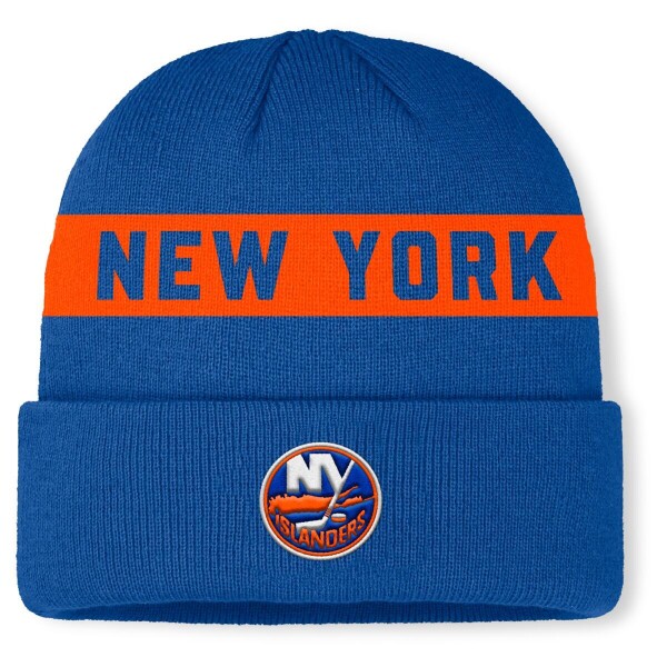 Fanatics Pánská zimní čepice New York Islanders NHL Authentic Pro A/Cap Cuffed Beanie