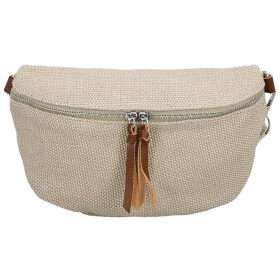 Trendy dámská textilní ledvinka Ayana, béžový