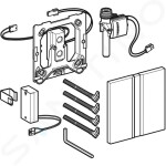 GEBERIT - Splachovací systémy Splachování pisoárů s elektronickým ovládáním, napájení z baterie, krycí deska typ 50, černý chrom 116.036.QD.1