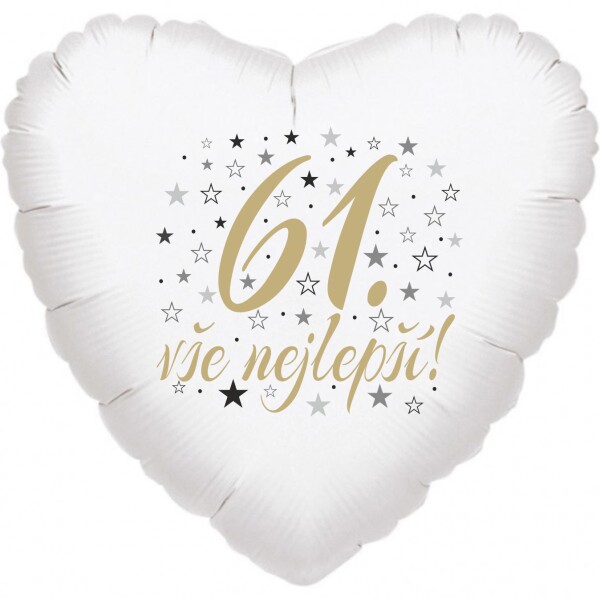 61. narozeniny balónek srdce Balonky.cz 61. narozeniny balónek srdce Balonky.cz