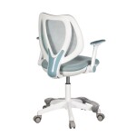 Dětská židle, výškově nastavitelná, modrá síťovina, KA-C806 BLUE