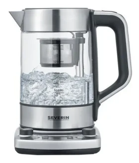 Severin WK 3422 stříbrná / Rychlovarná konvice / 3000W / 1.7 l / nerez + sklo (WK 3422)