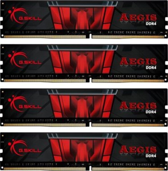 G.Skill Aegis 32GB (4x8GB) 3200 MHz černá / DDR4 / CL16-18-18-38 / 1.35V / XMP 2.0 (F4-3200C16Q-32GIS)