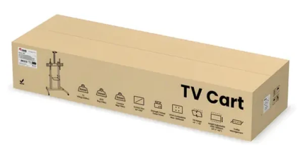 Equip 650631 černá / Stojan pro TV / 60-100" / 100 kg / výškově nastavitelný / VESA 1000x600 (650631)