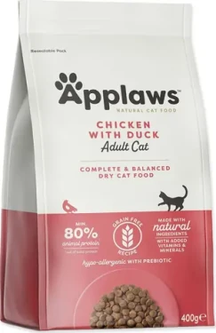 Applaws Adult kuře a kachna 400 g / Granule pro kočky / bez obilovin / hypoalergenní (033-4104)