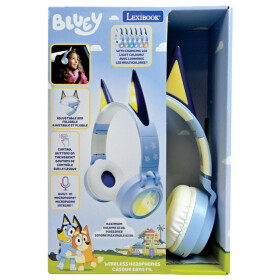 Lexibook 3D bezdrátová sluchátka Bluey se světelnými efekty a limitem hlasitosti - Alltoys Lexibook