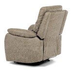 TV a relaxační křeslo s elektrickým ovládáním, potah lanýžová látka v dekoru vintage, 1 motor 240V