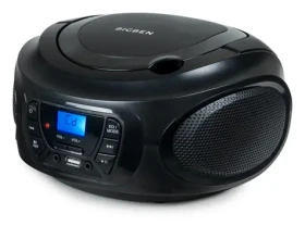Bigben CD62NUSBBT černá / Přenosný CD přehrávač / MP3 / FM / BT / 4x LR14 (8bcd62nusbbt)