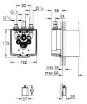 GROHE - Montážní tělesa Montážní těleso pro elektronickou sprchovou baterii 36464000