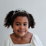 MIMI & LULA Dětská korunka Princess Tiara, stříbrná barva, kov