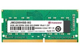 Transcend JetRam 8GB (1x8GB) 3200MHz / SODIMM / DDR4 / CL22 / 1.2V / 1Rx8 (JM3200HSB-8G)