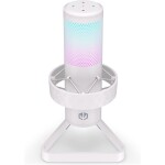 Endorfy Axis Streaming bílá / stolní mikrofon / USB / RGB / 2.5m (EY1B007)