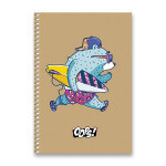 KROUŽKOVÝ BLOK SHKOLYARYK OOPS - A5, ČTVEREČKOVANÝ, 96 LISTŮ