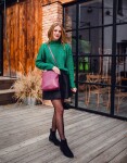 Stylová koženková crossbody VUCH Gronja, růžová