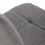 Jídelní židle, šedá, látka, DCL-V2017 GREY2