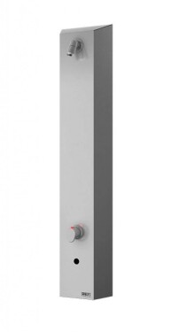 SANELA - Nerezové sprchové panely Nerezový sprchový panel s elektronikou a termostatickým ventilem, pro 2 vody, síťové napájení SLSN 02ET