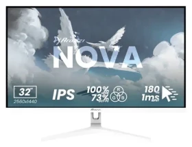 32" Arozzi Nova 32T2K180 bílá / Monitor / IPS / QHD 2560x1440 / 180Hz / 1ms / 2x HDMI + DP (AZ-NO-32T2K180-WT)