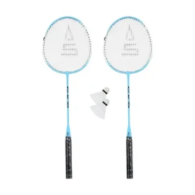RULYT Badmintonový set světle modrá / 2x raketa 24 cm / 2x míček / Cestovní vak