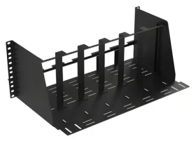 Lanview Police do racku 4U pro 6 mini PC černá / Police do racku / 19" / nosnost 30 kg (LVR-MINIPC-BRACK-4UBL)