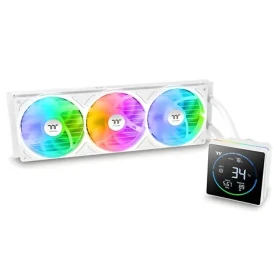 Thermaltake TH360-S V3 ARGB Sync bílá / AIO vodní chladič CPU / 3,95" LCD / 3x 120 mm / 500-2500 RPM (CL-W472-PL12SW-A)