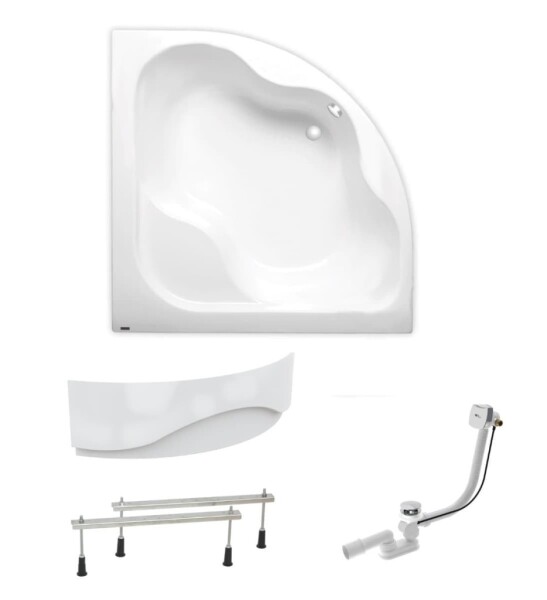 Rohová vana Laguna Syntia Plus 150x150 cm akrylát levá i pravá SIKOSY1500APNP SIKOSY1500APNP