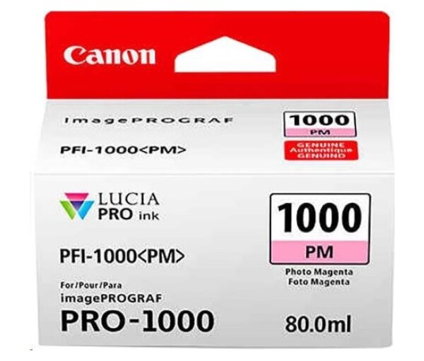 Canon CARTRIDGE PFI-1000 PM photo purpurová pro ImagePROGRAF PRO-1000 (374 str.) EDF_1002565