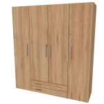 Nábytek Mikulík Skříň RIO 160-180 ROZMĚR: (š/v/h) 180 x 200 x 52 cm
