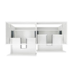 Koupelnová skříňka s umyvadlem SAT B-Way 119x50x45 cm bílá lesk BWAY2120WU2BI BWAY2120WU2BI
