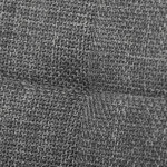 Židle jídelní, šedá látka, nohy černý kov