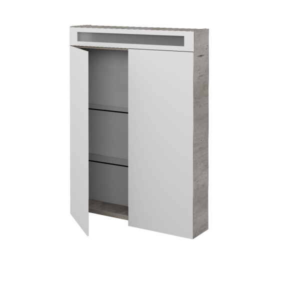 Dřevojas - Dvoudveřová galerka AIR GA2OE 60 - D01 Beton 111885