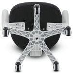 Dětská židle, výškově nastavitelná, šedá síťovina, KA-K1062 GREY