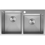 MEXEN - Xorin ocelový dřez 2-bowl 780 x 450 mm, nerez H 6441782000-01HC