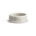 HAY Svícen Column S Light Grey Ø 10 cm, šedá barva, keramika