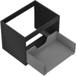 MEXEN - Box-A skříňka pro umyvadlo 60, 1 šuplík, černá mat 91AX0-0600-470-1-71