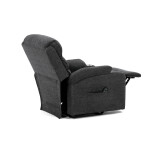 Polohovací křeslo, elektrické kabelové ovládání, šedá, látka, TV-S8348 GREY2