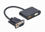 Gembird adaptér VGA na VGA HDMI 0.15m