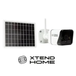 Xtend Home SO100 bílá / Venkovní kamera se solárním nabíjením / 1080p / 4mm / Wi-Fi / IP65 / IR 15m / Tuya CZ SK (XL-OKOSOLAR5)