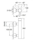 STEINBERG - 160 Sprchová baterie, chrom 160 1210