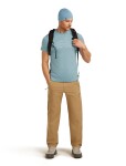 Pánské merino triko s krátkým rukávem ICEBREAKER Mens 125 Cool-Lite Sphere SS Tee Across, Flint Blue velikost: M
