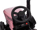 Mamido Dětský elektrický traktor s vlečkou 12V 7Ah růžový