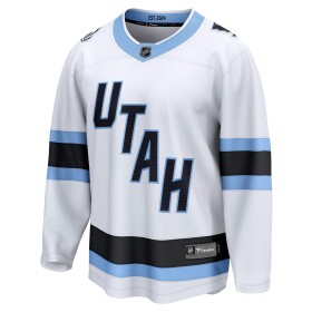 Fanatics Pánský dres Utah Mammoth NHL Breakaway Road - Bílá Velikost: 3XL